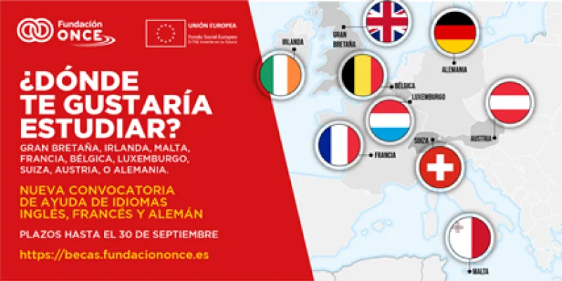 Fundación ONCE convoca ayudas para que jóvenes con discapacidad estudien idiomas en el extranjero