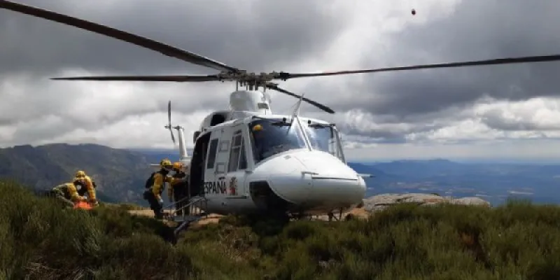 Vuelo de entrenamiento para la campaña contra incendios forestales 2022