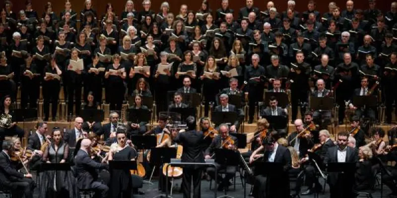 Un concierto de una orquesta sinfónica
