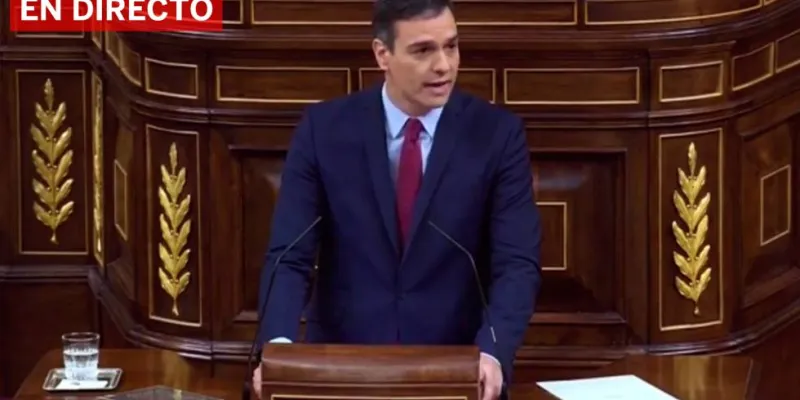 Sesión de investidura en directo.