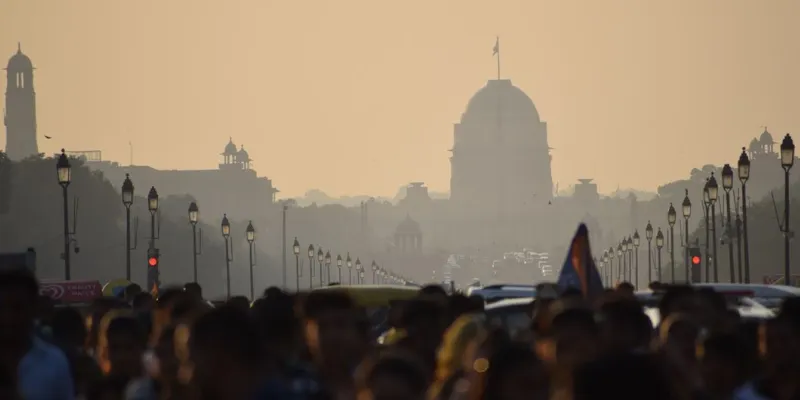 La ciudad de Nueva Delhi, en la India