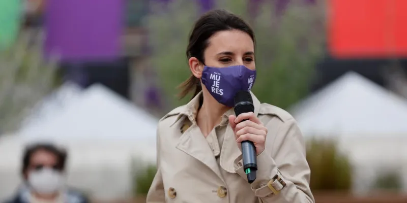 Irene Montero en un mitin 