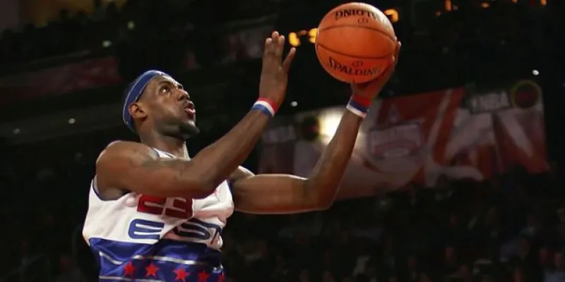  Lebron James en un juego de estrellas 