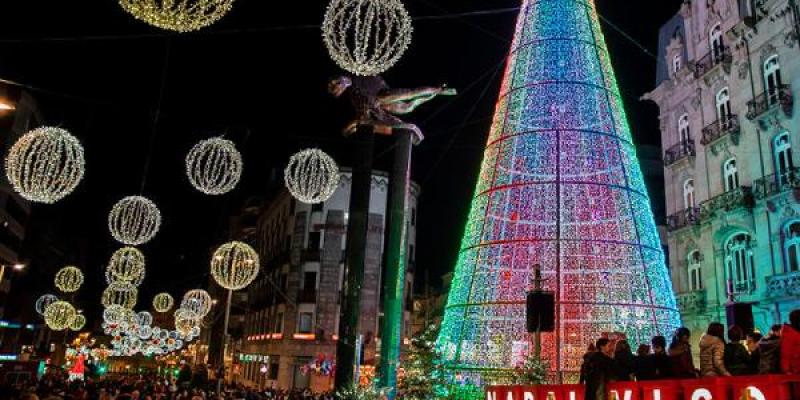 Las luces nvideñas en Vigo