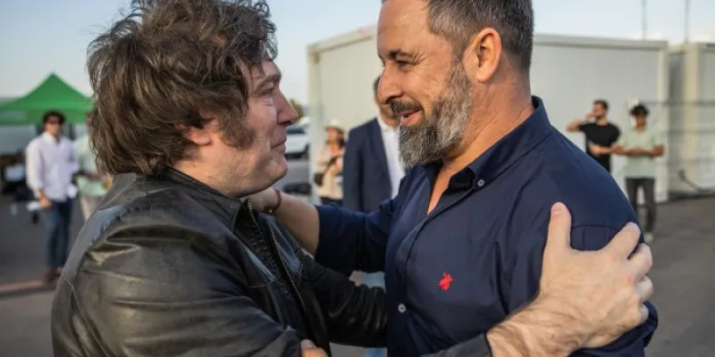 Javier Milei y Santiago Abascal