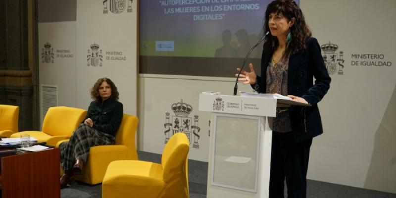 La ministra de Igualdad, Ana Redondo, en la presentación del estudio 