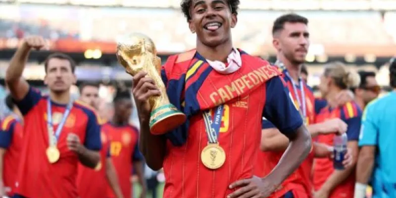 El jugador de la Selección Española, Lamine Yamal