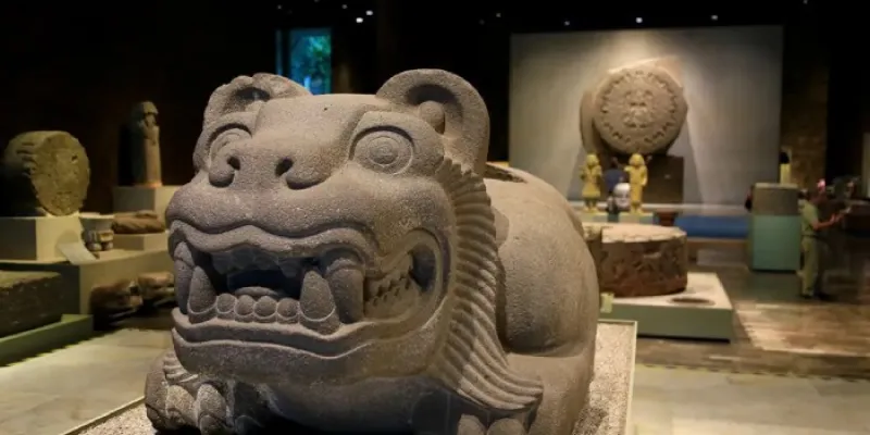 Sala del Museo Nacional de Antropología de México.