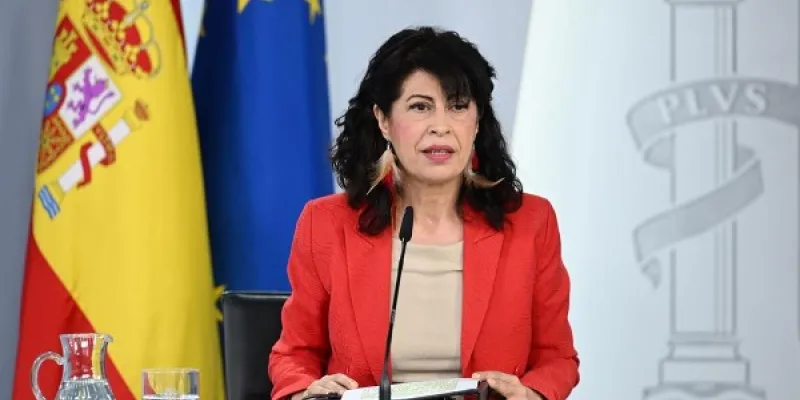 Ana Redondo, durante otra rueda de prensa posterior a un Consejo de Ministros