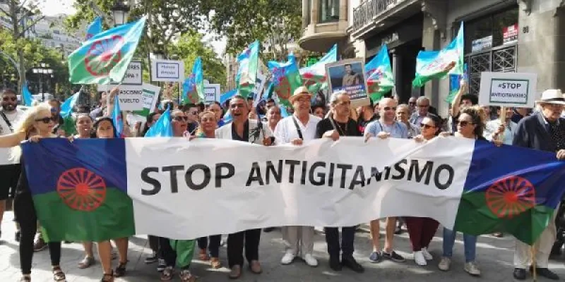 Manifestación contra el odio al pueblo gitano