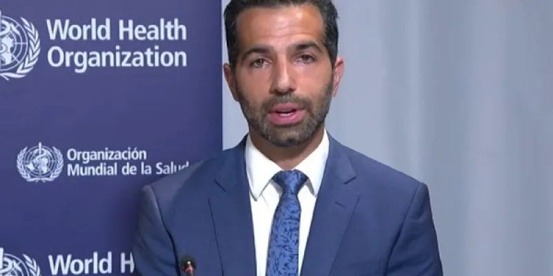 Doctor André Ilbawi durante la presentación del informe sobre el cáncer desde Ginebra