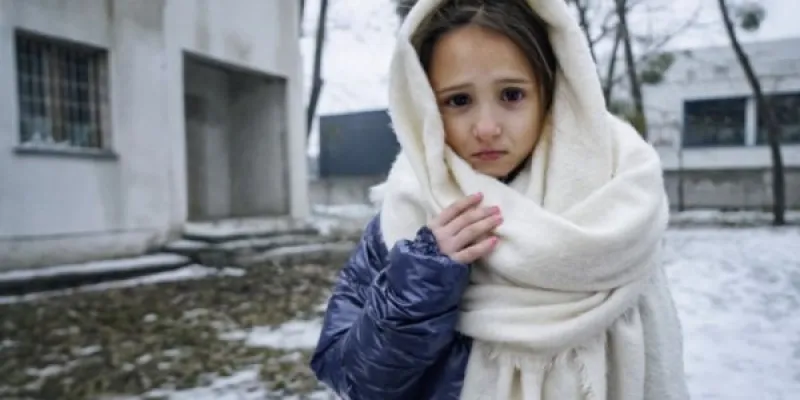 Eva, fotografiada con 8 años, sufre bronquitis crónica