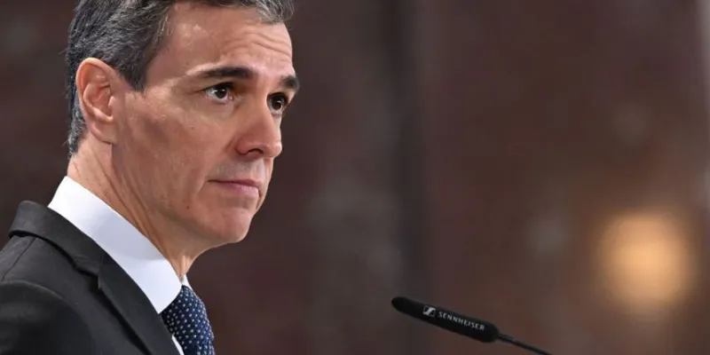 Pedro Sánchez durante su intervención en la clausura de un seminario 