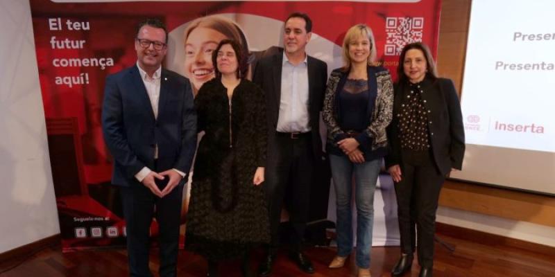 De izquierda a derecha, Antoni Galiano, Virginia Carcedo, Enric Boti, Montse Adan y Dolores García