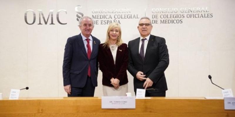 Participantes en la presentación del informe de agresiones a médicos 2025
