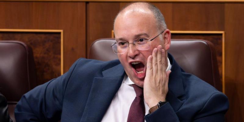 Miguel Tellado, en el Congreso. 