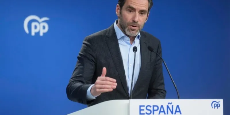 Borja Sémper en rueda de prensa | Foto: Borja Sánchez (EFE)