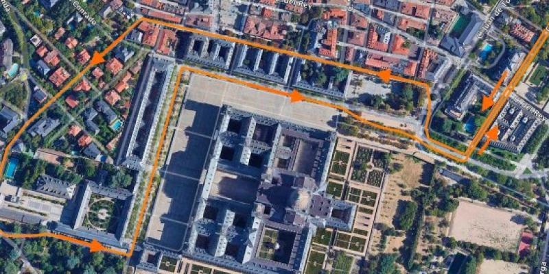 Recorrido marcha solidaria Corre por Claudia