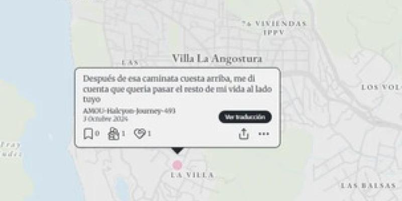 Mapa de recuerdos anónimos