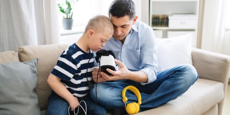 Padre con su hijo