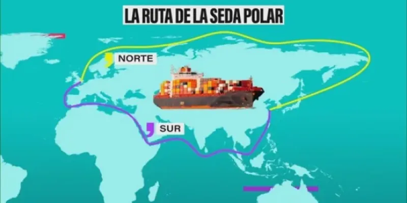 Así es la ruta marítima que China va a realizar para que te lleguen antes los paquetes