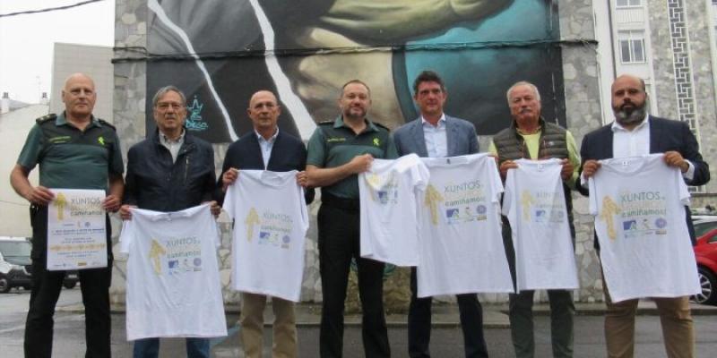 Ruta Solidaria de la Guardia Civil y la Asociación del Camino de Santiago de Lugo 