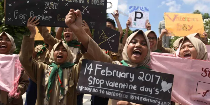 Muchos países no celebran San Valentín