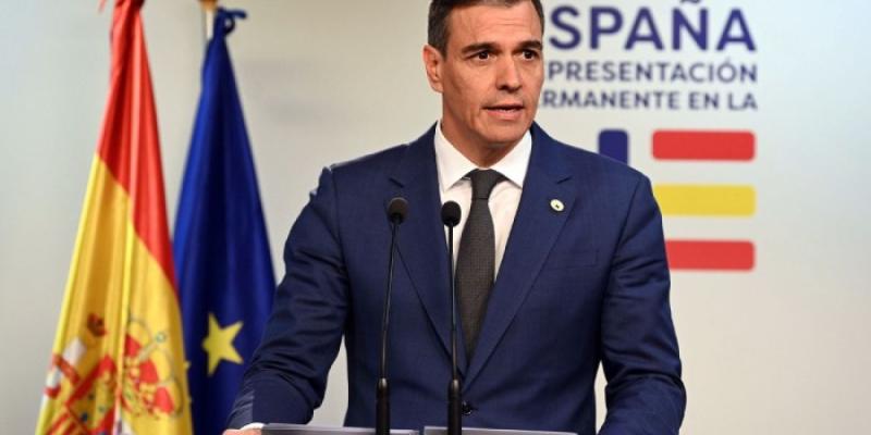 El presidente del Gobierno, Pedro Sánchez, durante su comparecencia ante los medios de comunicación tras finalizar el último Consejo Europeo ¡