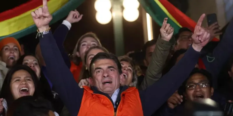 El candidato más votado a la Presidencia de Bolivia, Rodrigo Paz Pereira, del Partido Demócrata Cristiano