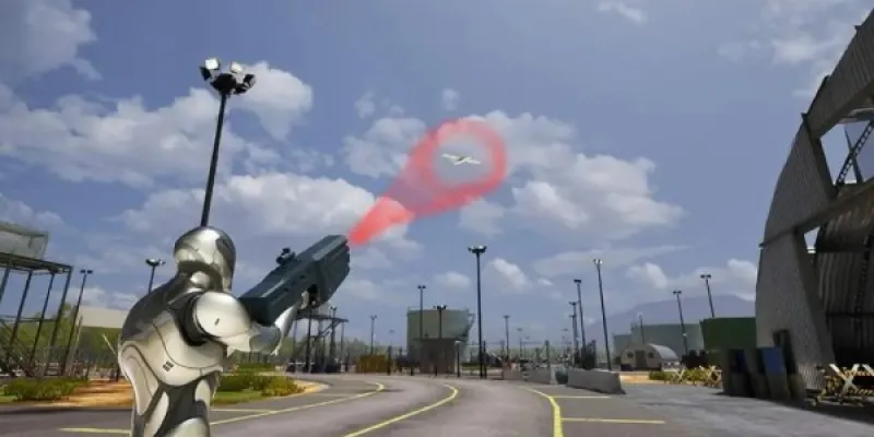 Simulador de rifles antidrones para que los soldados entrenen