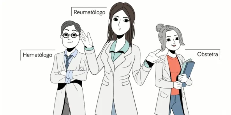 Dibujo con reumatólogos para visibilizar el SAF 