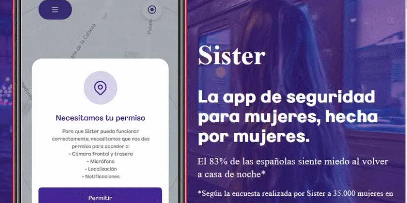 Sister, una app que protege a las víctimas de violencia machista.