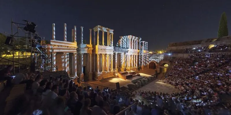 Teatro de Mérida, obra al aire libre 
