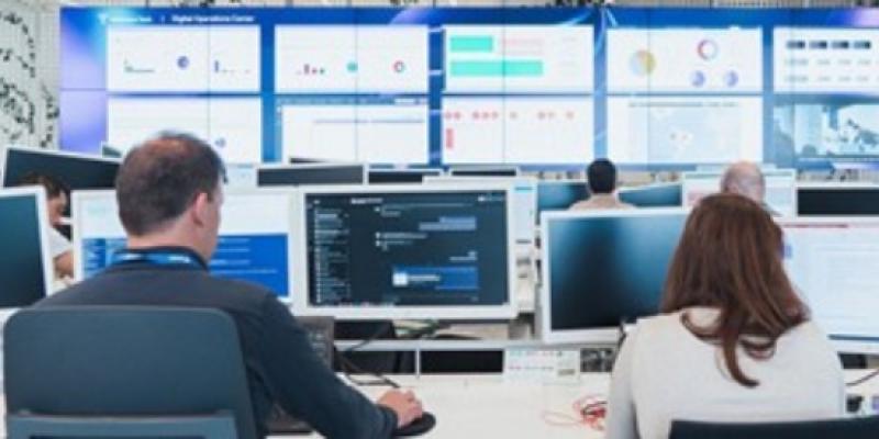 Trabajadores en una empresa 
