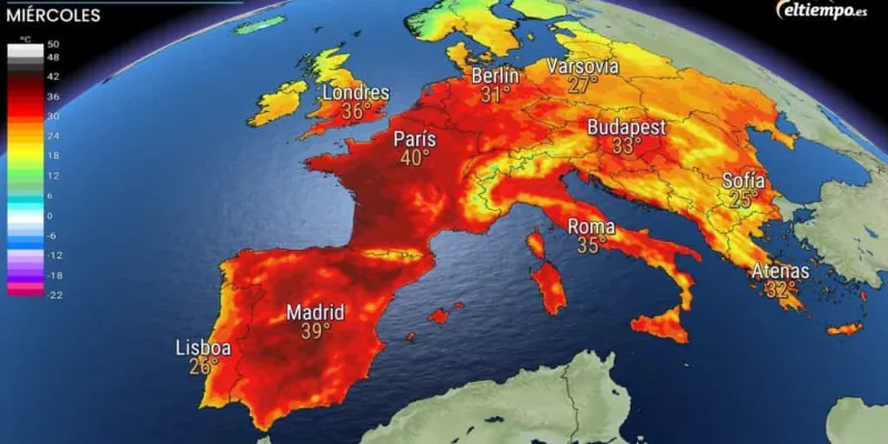 Europa sostiene altas temperaturas