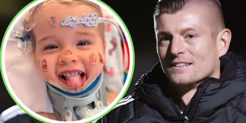 Oliver Staub y el exfutbolista del Real Madrid CF, Toni Kroos, 