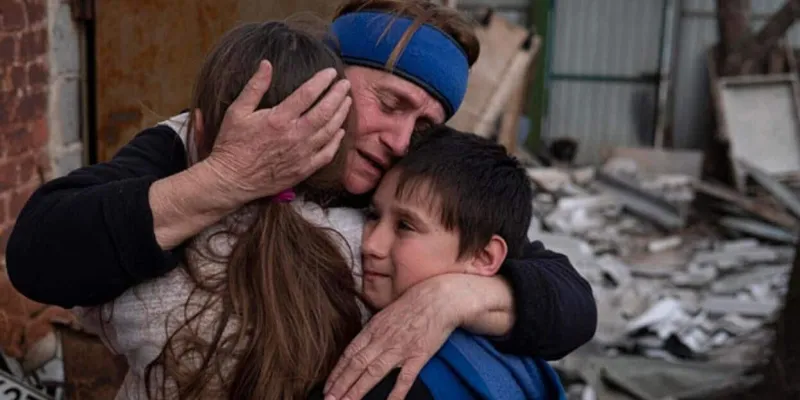 Los niños de Ucrania sufren los efectos de la guerra