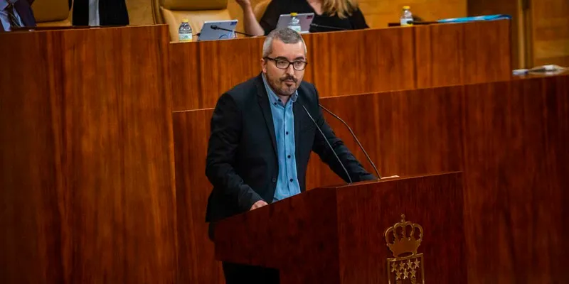 El diputado de Más Madrid y portavoz en la Comisión de Sanidad, Javier Padilla.