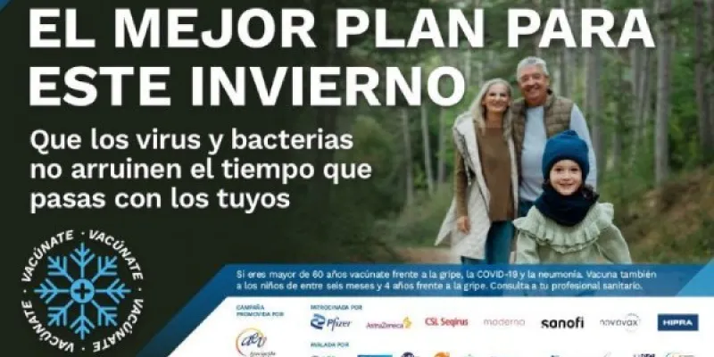 Cartel de la campaña de vacunación de la AEV