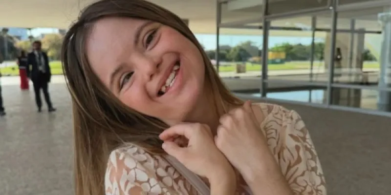 Vitória Mesquita, influencer con síndrome de Down