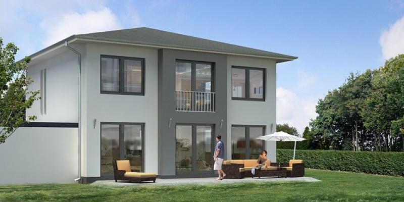 Fotografía de la fachada de una vivienda