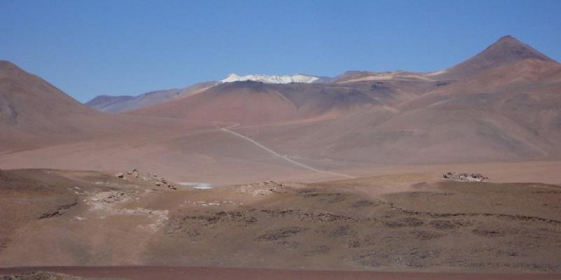 Complejo volcánico El Laco, en Chile 