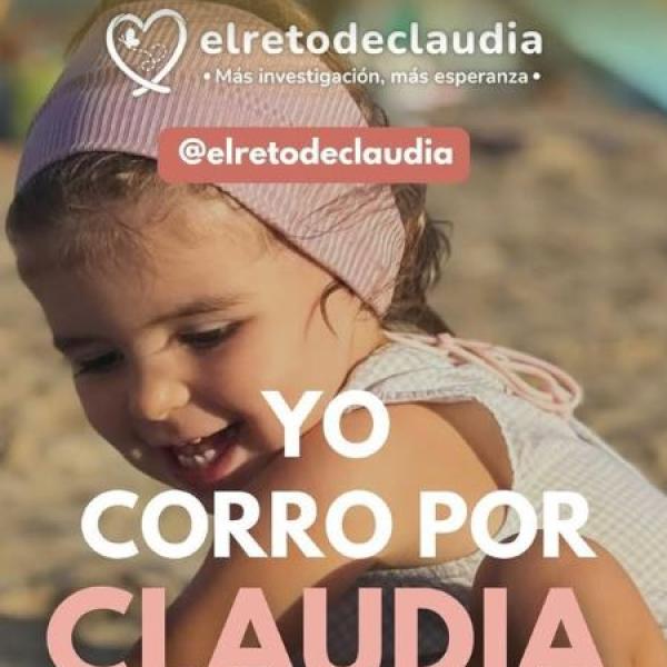 Cartel de la carrera solidaria Corre por Claudia