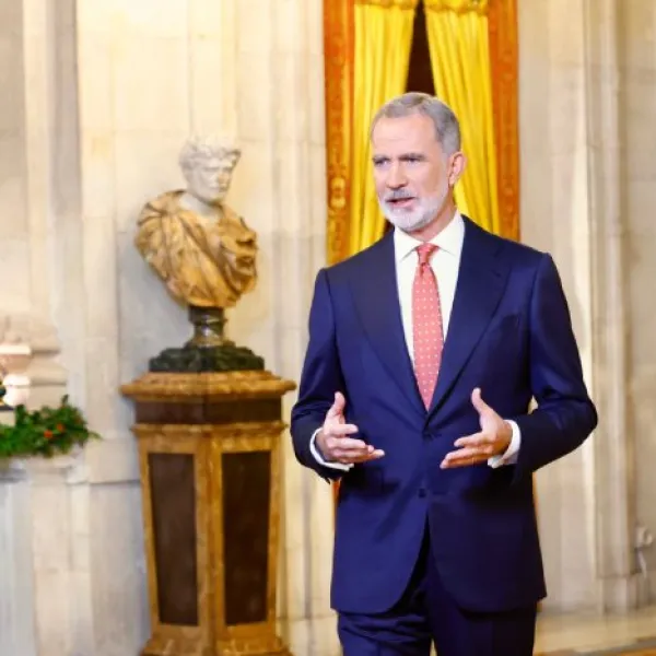 El Rey, durante un discurso
