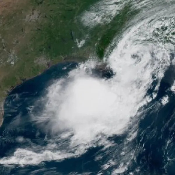 Extensión vía satélite de la tormenta tropical Bertha el pasado 22 de julio