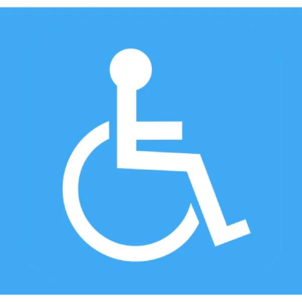 Logo persona en silla de ruedas