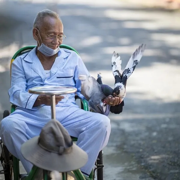 Hombre en situación de pobreza