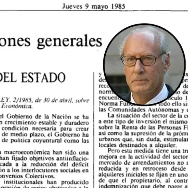 La ley de 1985 del ministro Boyer que reformó las rentas antiguas. ARCHIVO