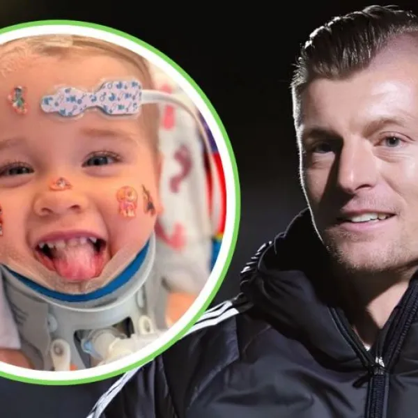 Oliver Staub y el exfutbolista del Real Madrid CF, Toni Kroos,