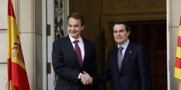 José Luis Rodríguez Zapatero y Artur Mas, en 2011